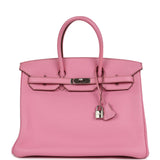 Hermes Birkin 35 Bubblegum Togo Palladium Hardware