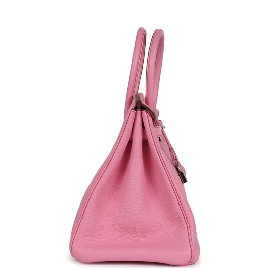 Hermes Birkin 35 Bubblegum Togo Palladium Hardware