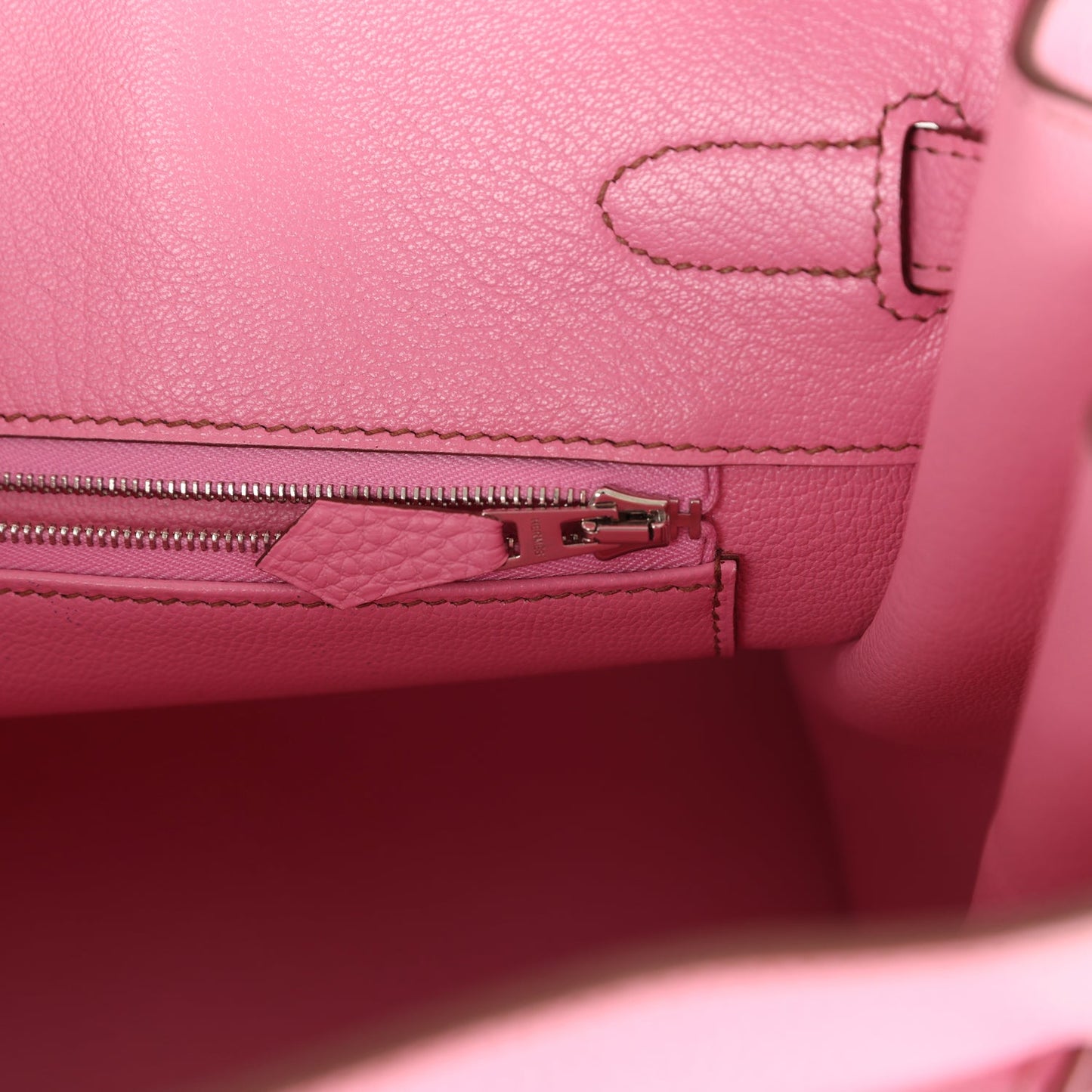 Hermes Birkin 35 Bubblegum Togo Palladium Hardware