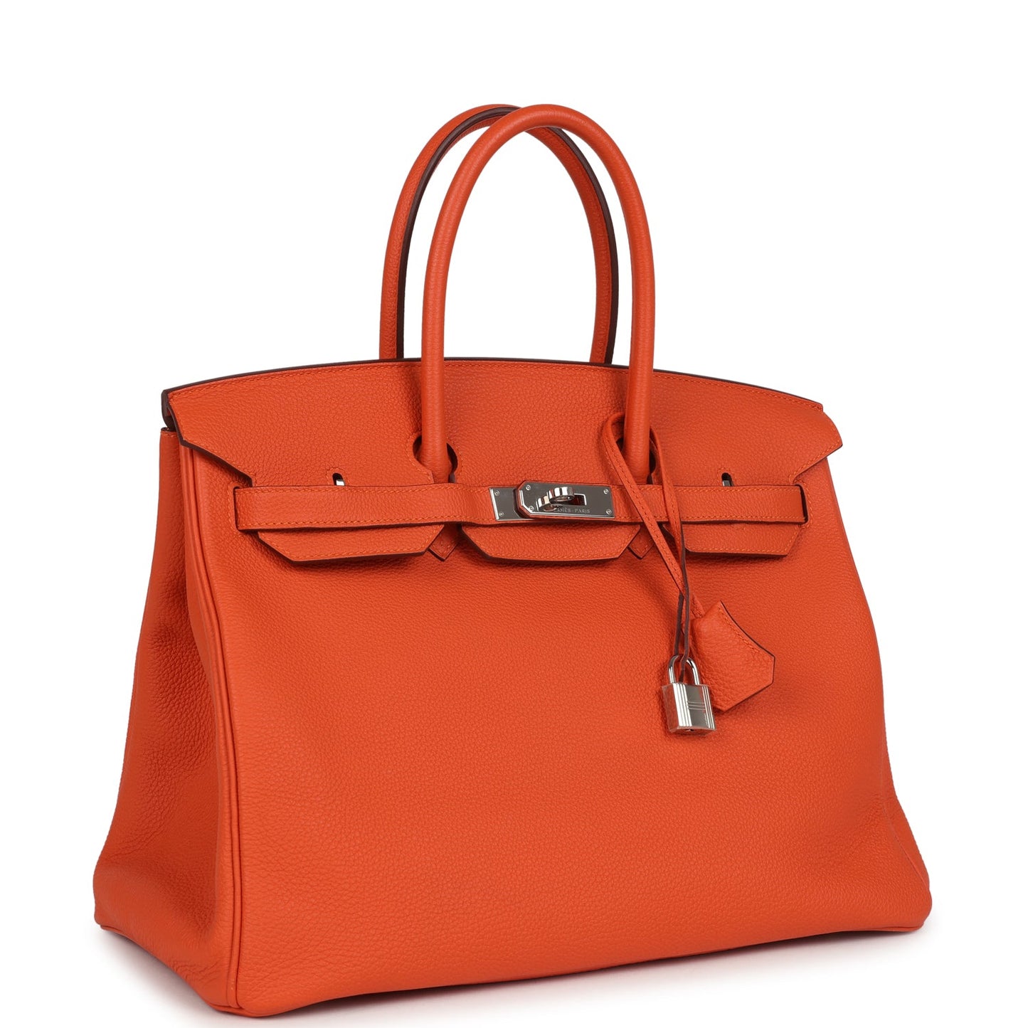 Hermes Birkin 35 Orange Togo Palladium Hardware