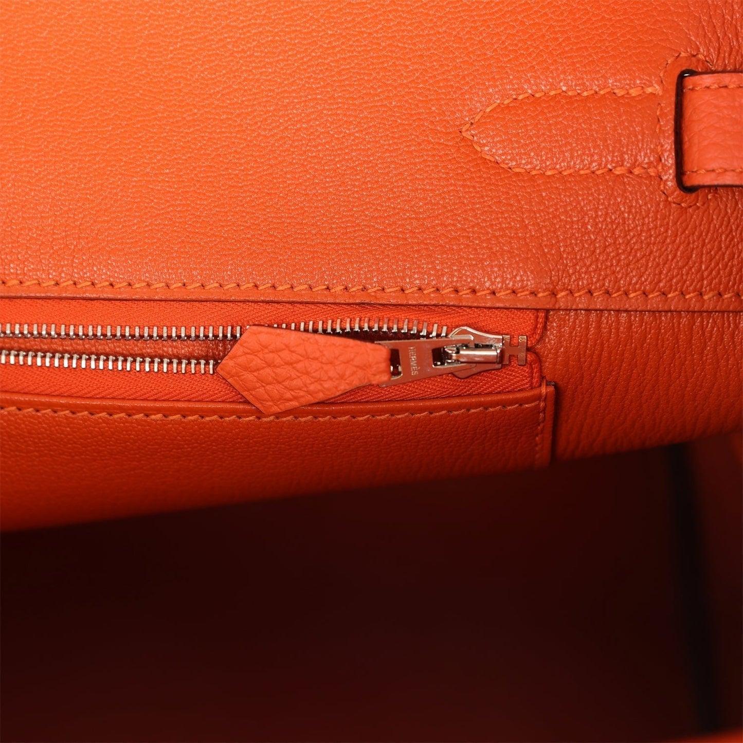 Hermes Birkin 35 Orange Togo Palladium Hardware