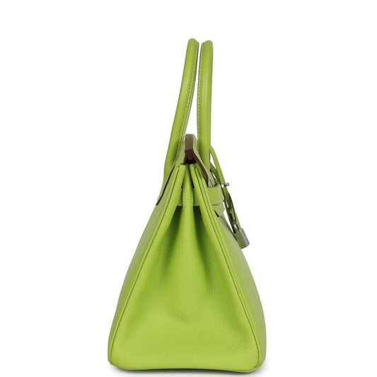 Hermes Birkin 30 Kiwi Candy Epsom Palladium Hardware
