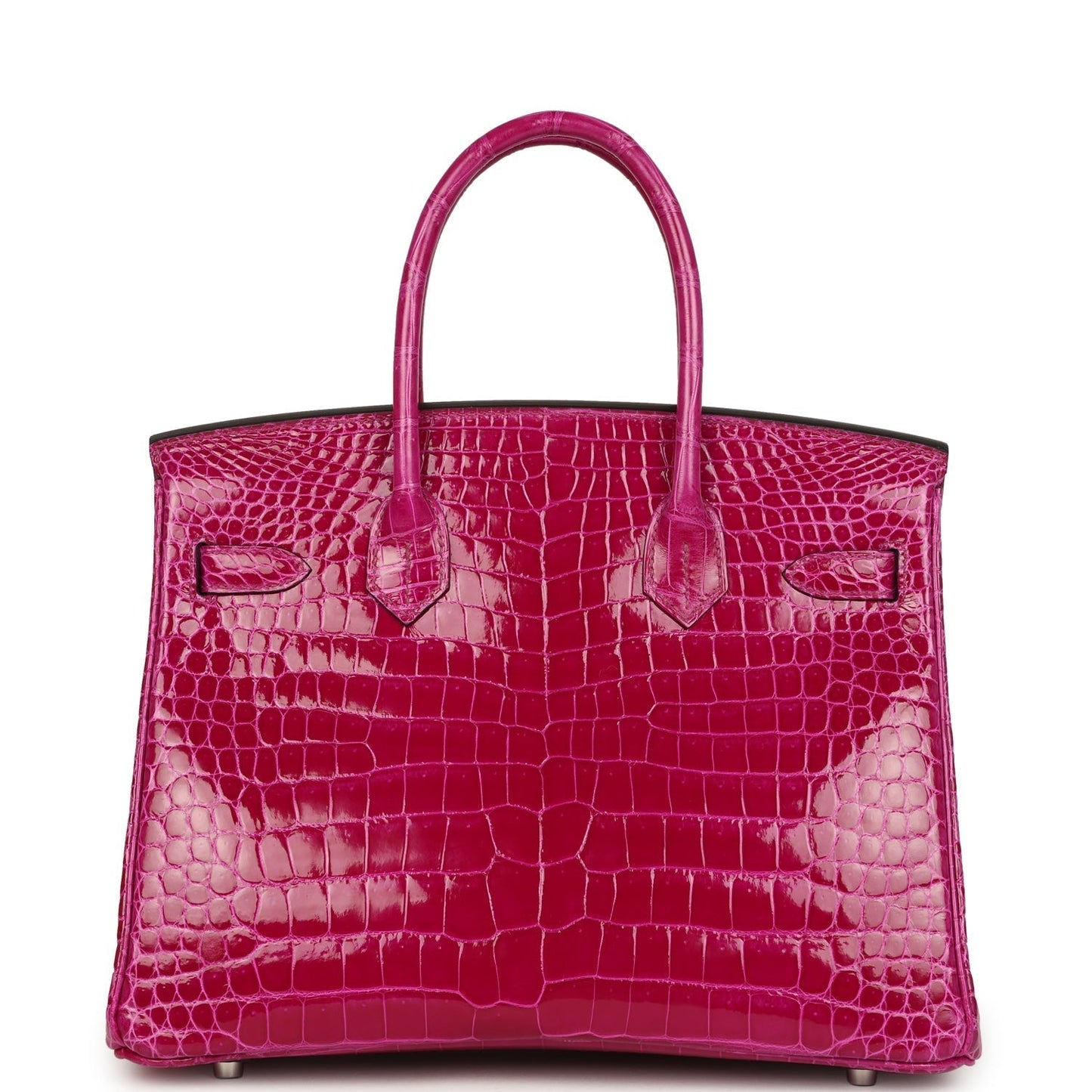 Hermes Birkin 30 Rose Poupre Shiny Porosus Crocodile Palladium Hardware