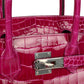 Hermes Birkin 30 Rose Poupre Shiny Porosus Crocodile Palladium Hardware