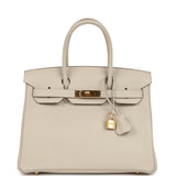 Hermes Birkin 30 Craie Togo Gold Hardware