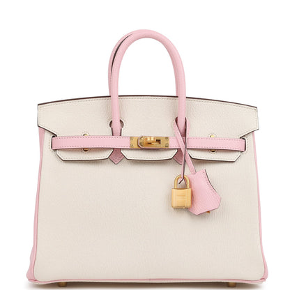 Payment 2 - Hermes Special Order (HSS) Birkin 25 Nata and Rose Sakura Chevre Mysore Brushed Gold Hardware ( )