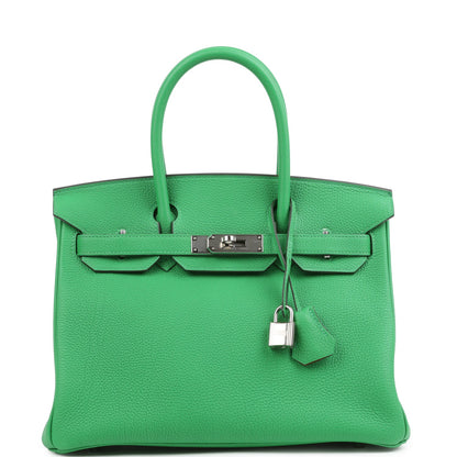 Hermes Birkin 30 Bambou Verso Togo Palladium Hardware