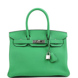 Hermes Birkin 30 Bambou Verso Togo Palladium Hardware