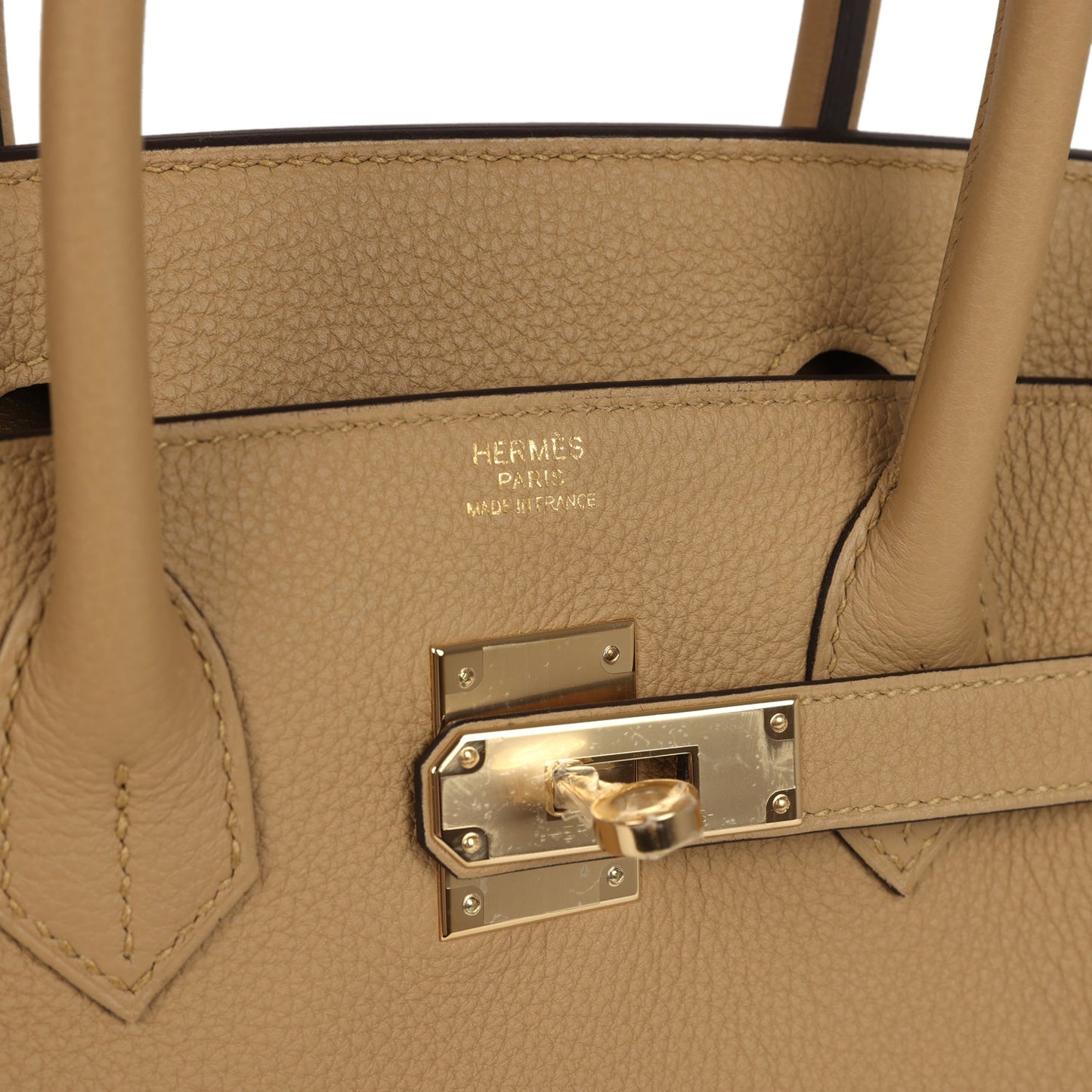 Hermes Birkin 30 Poussiere Togo Permabrass Hardware