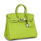 Hermes Candy Birkin 25 Kiwi Candy Epsom Palladium Hardware