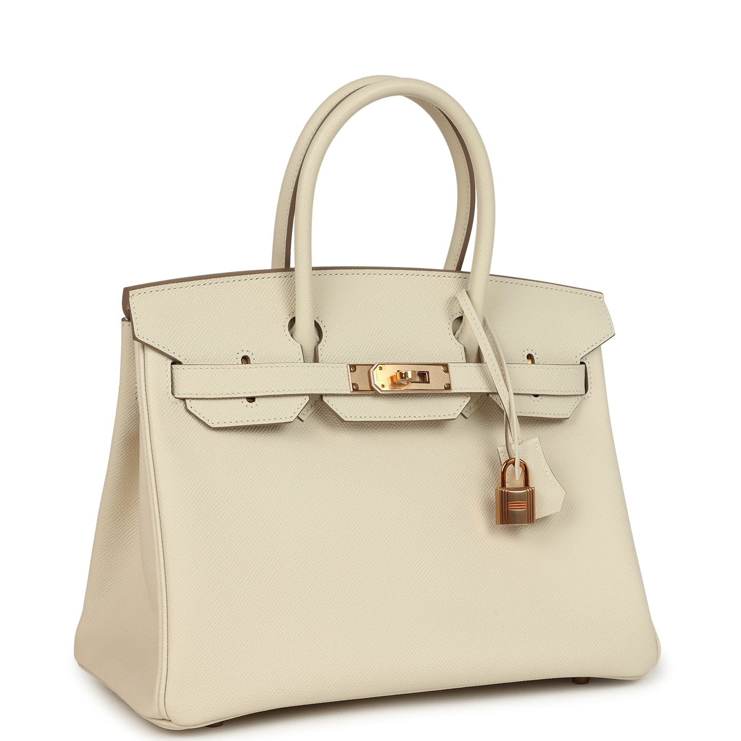 Hermes Birkin 30 Craie Epsom Rose Gold Hardware