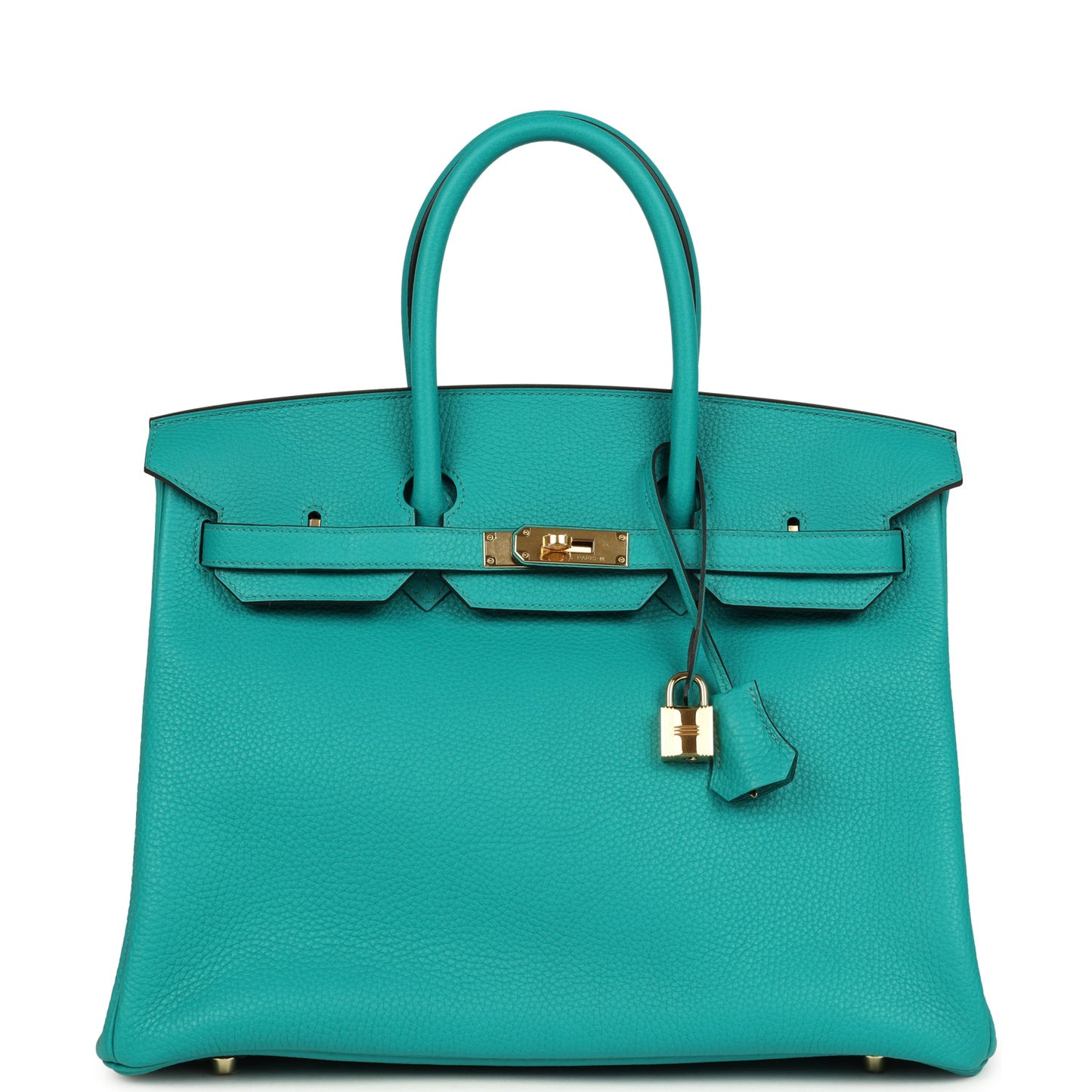 Hermes Birkin 35 Bleu Paon Togo Gold Hardware