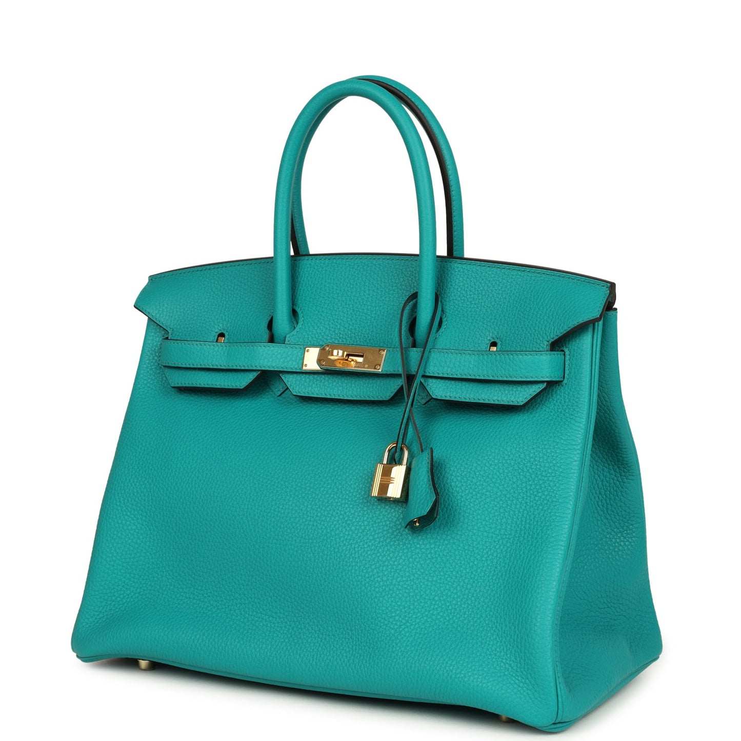 Hermes Birkin 35 Bleu Paon Togo Gold Hardware