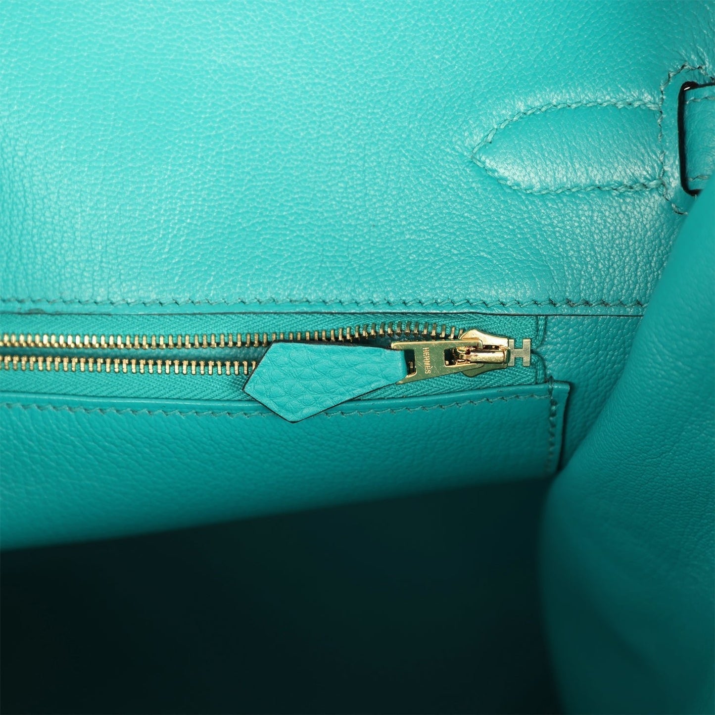 Hermes Birkin 35 Bleu Paon Togo Gold Hardware