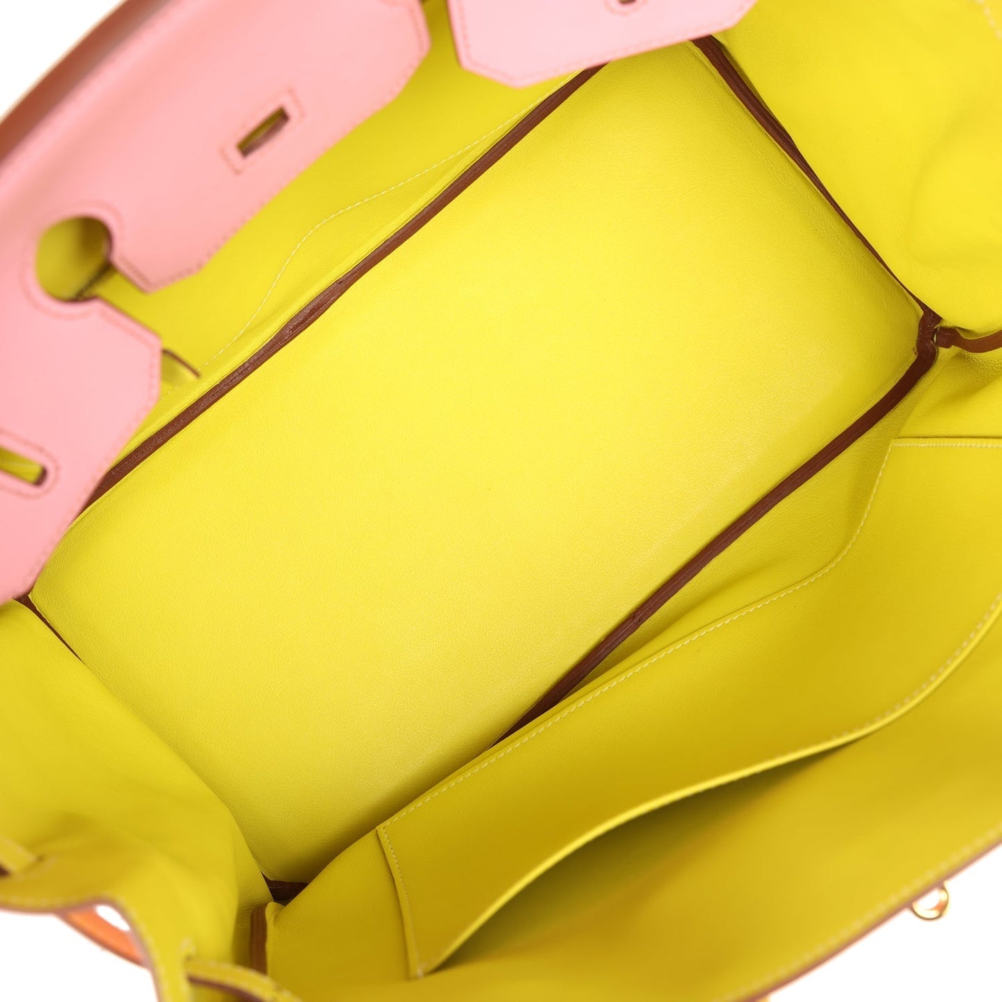Hermes Special Order (HSS) Birkin 35 5P Bubblegum and Lime Swift Gold Hardware