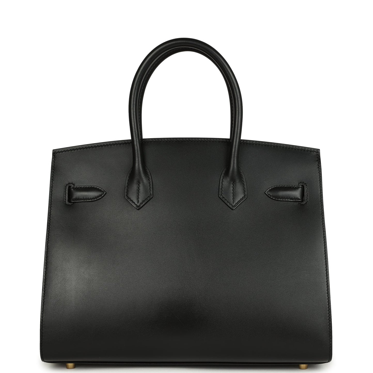 Hermes Birkin Sellier 30 Black Monsieur Gold Hardware