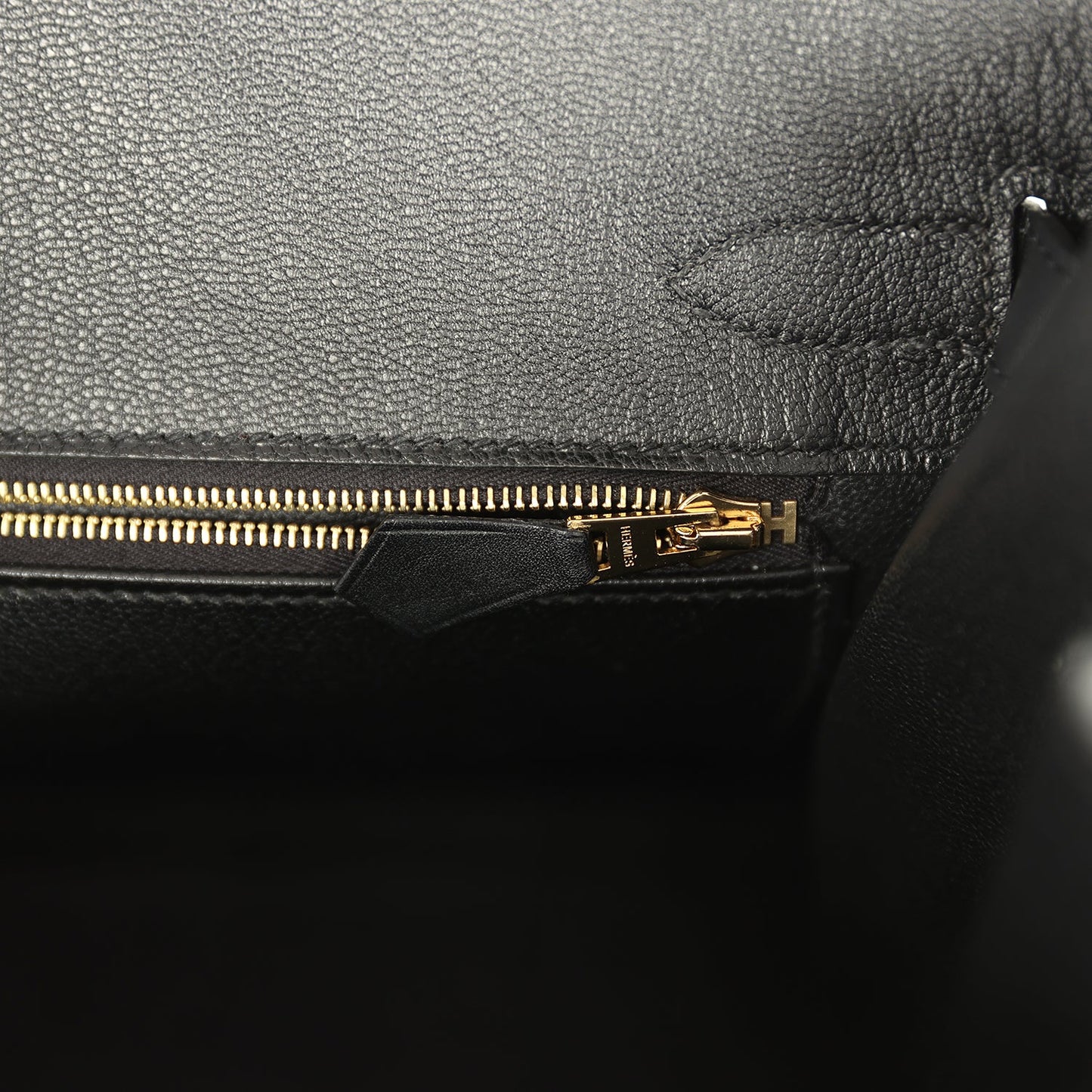 Hermes Birkin Sellier 30 Black Monsieur Gold Hardware