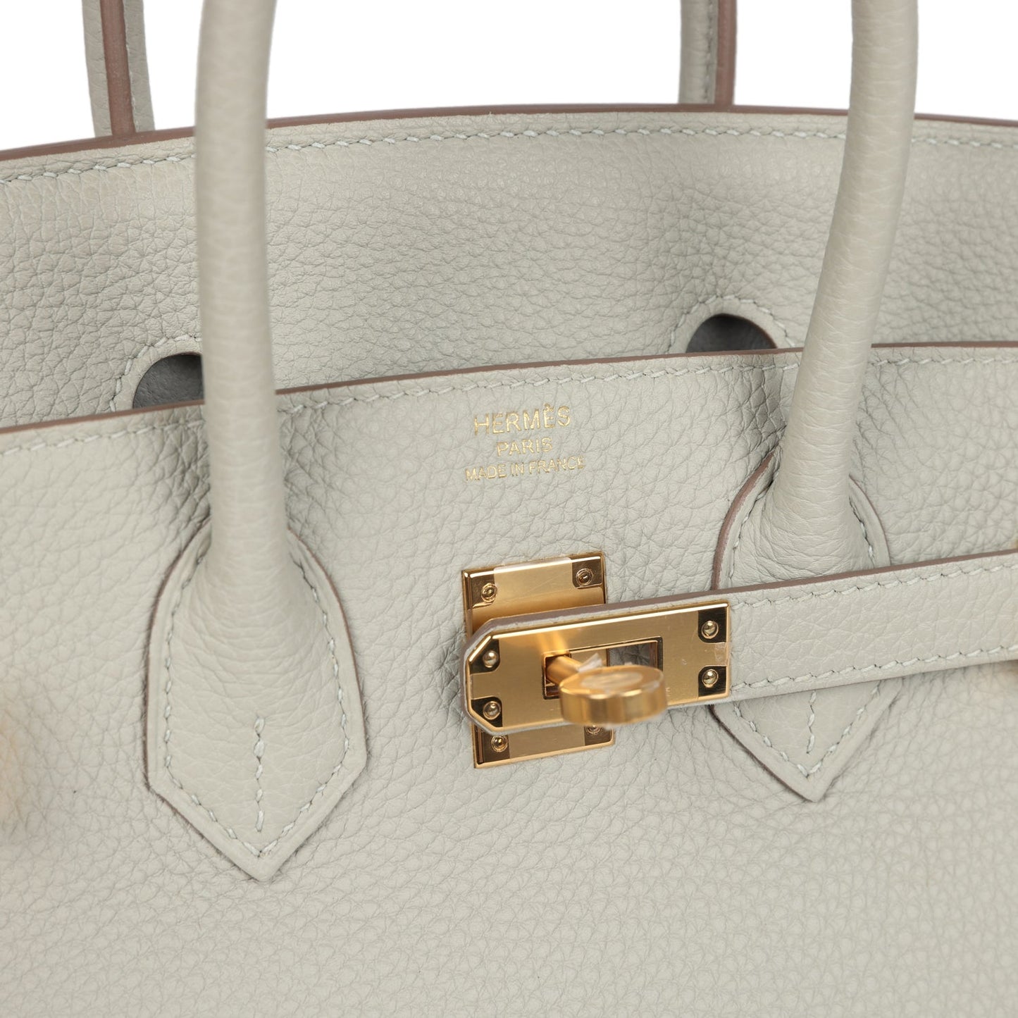Hermes Birkin 25 Gris Perle Togo Gold Hardware