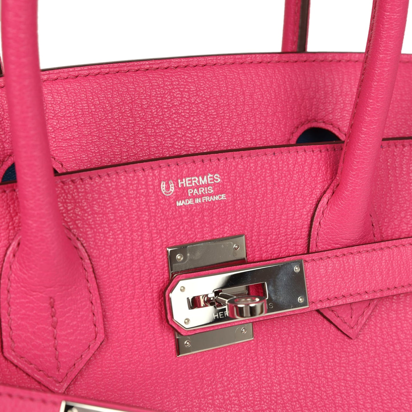 Hermes Special Order (HSS) Birkin 30 Rose Tyrien Verso Chevre Mysore Palladium Hardware