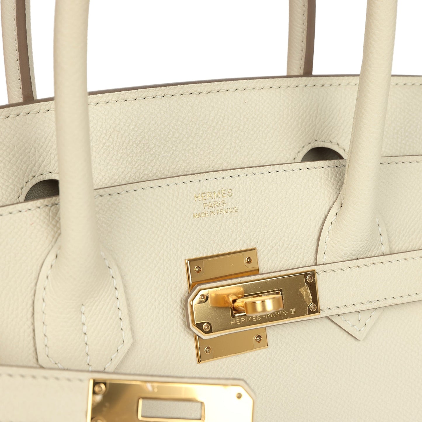 Hermes Birkin 30 Craie Epsom Gold Hardware