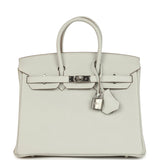 Hermes Birkin 25 Gris Pale Togo Palladium Hardware