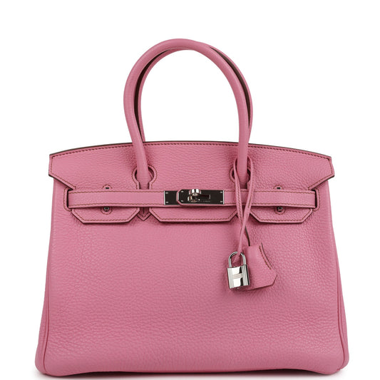 Hermes Birkin 30 Bubblegum Togo Palladium Hardware