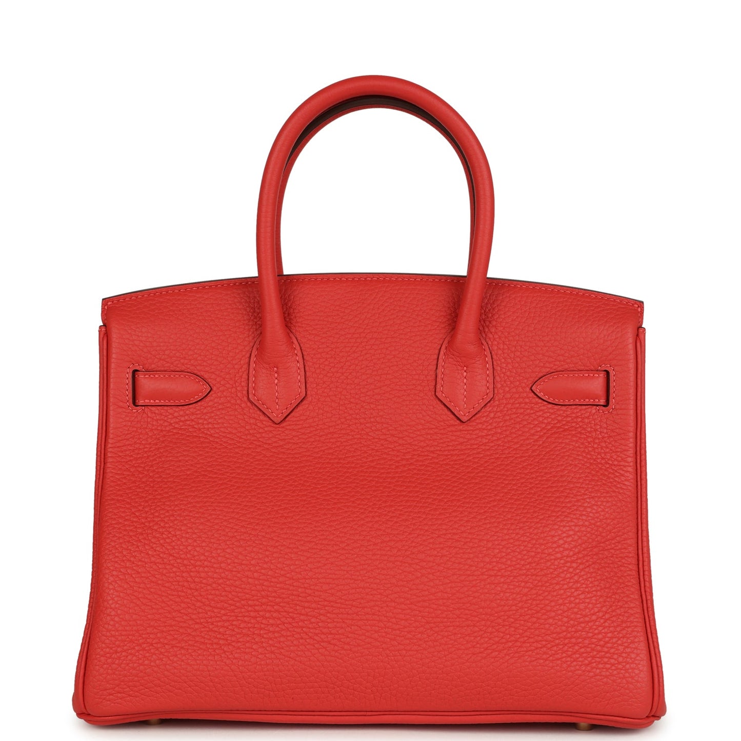 Hermes Birkin 30 Rouge Pivoine Clemence Gold Hardware