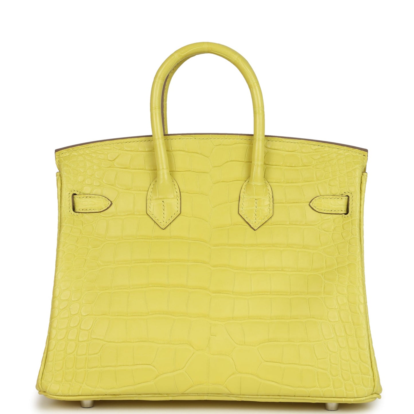 Hermes Birkin 25 Lime Matte Alligator Palladium Hardware