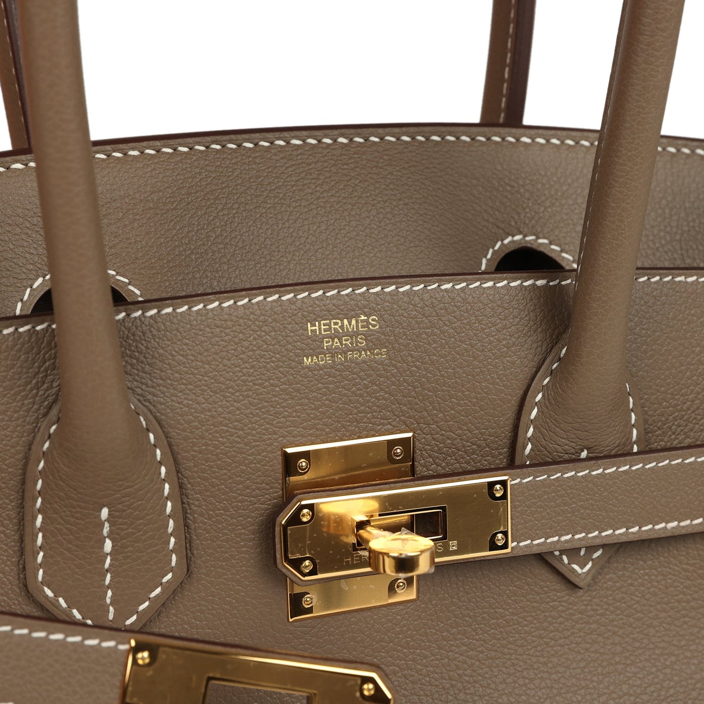 Hermes Shoulder Birkin Light 29 Etoupe Evercolor Gold Hardware