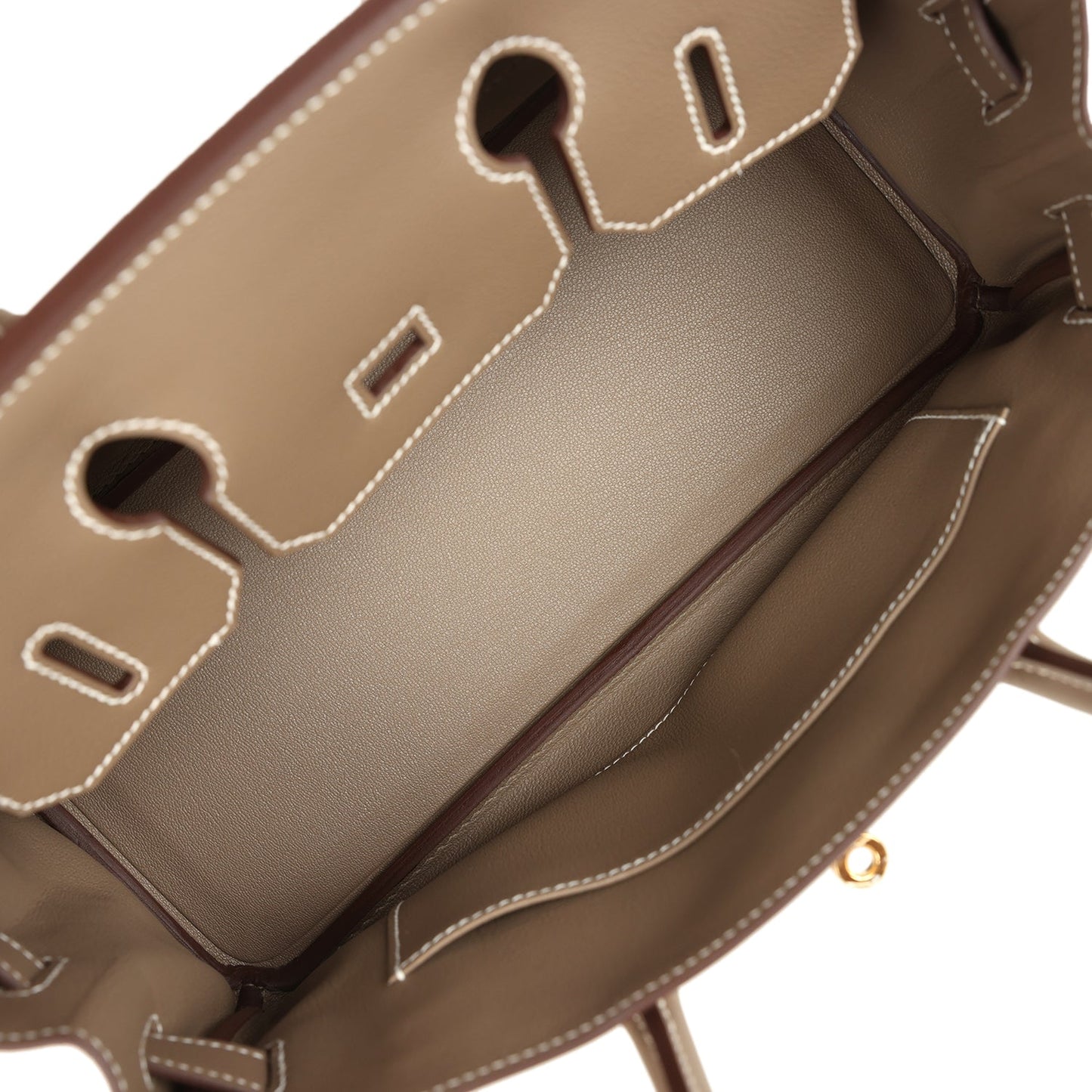 Hermes Shoulder Birkin Light 29 Etoupe Evercolor Gold Hardware