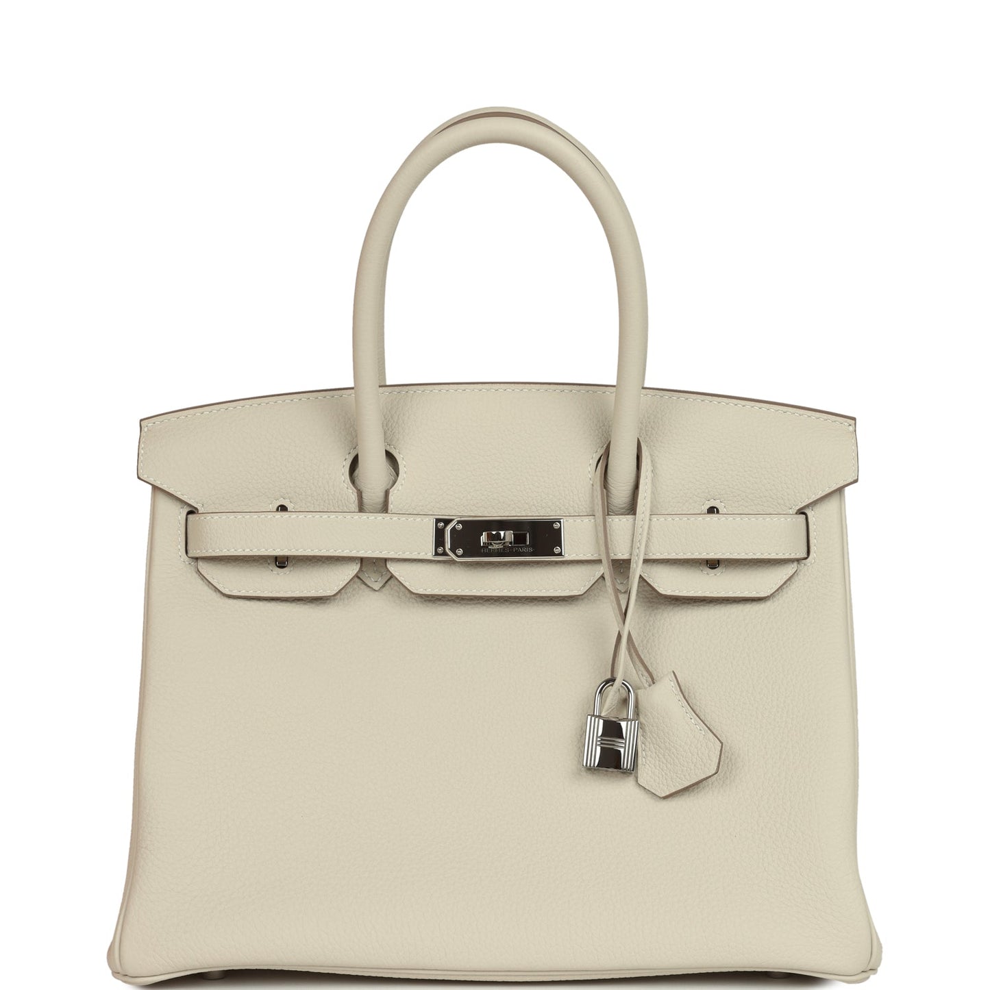 Hermes Birkin 30 Craie Togo Palladium Hardware