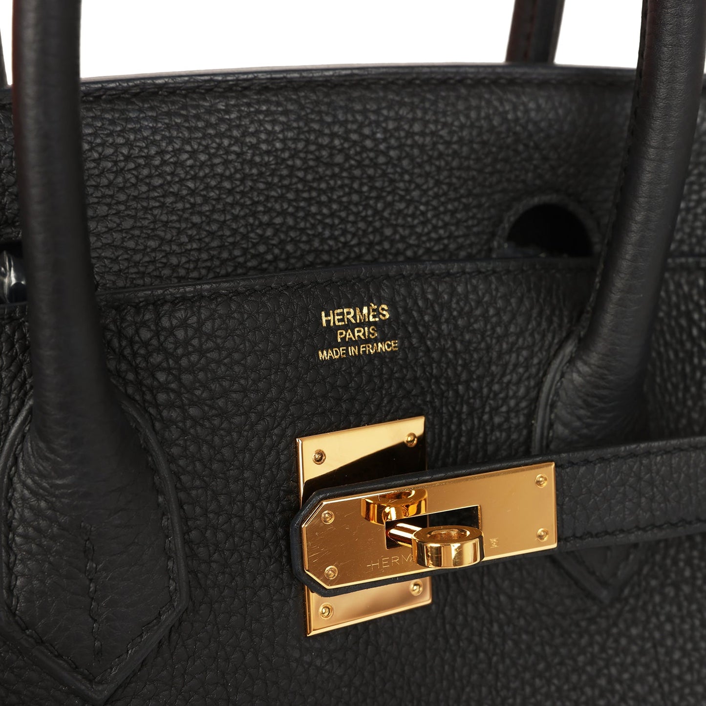 Hermes Birkin 30 Black Togo Gold Hardware