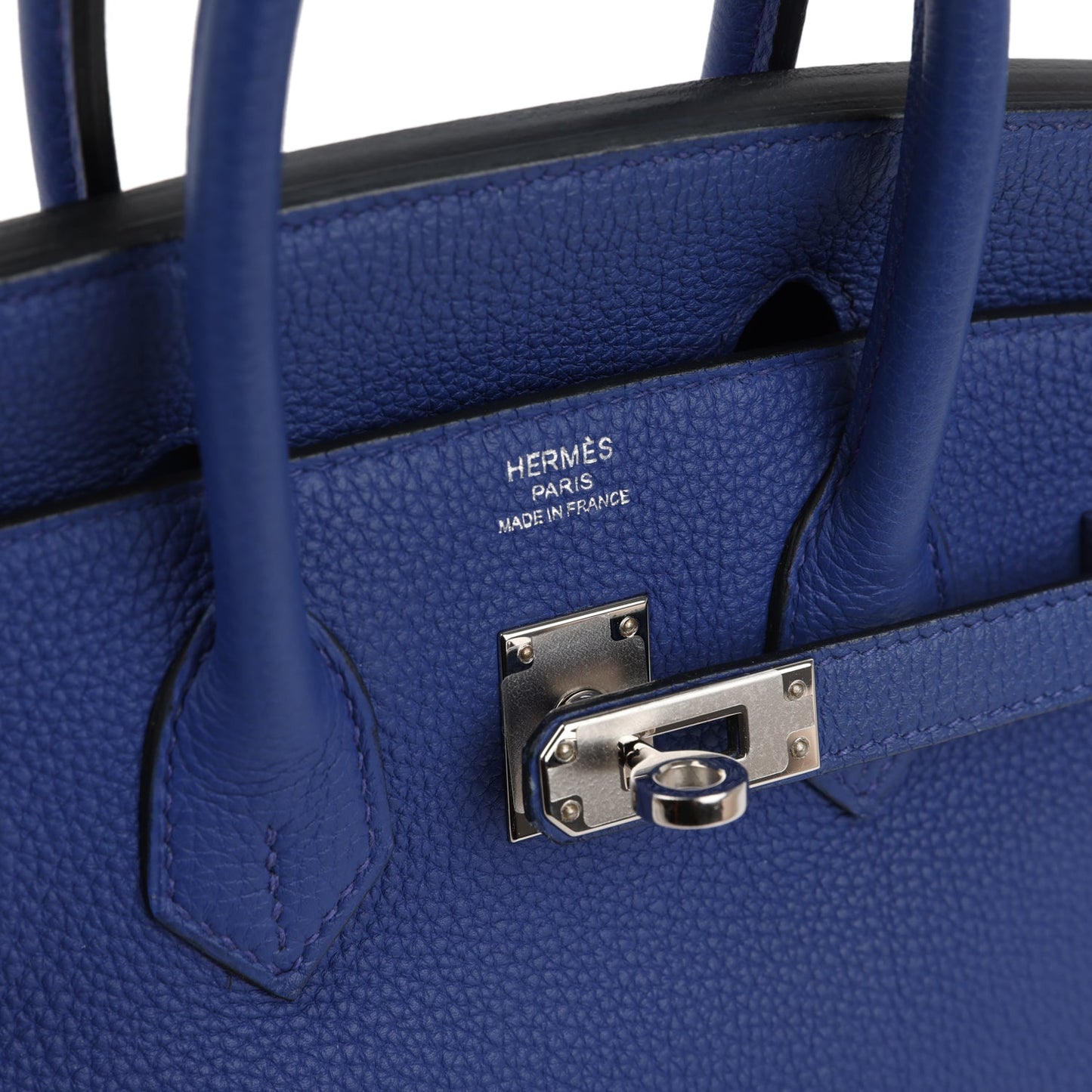 Hermes Birkin 25 Bleu Electric Togo Palladium Hardware