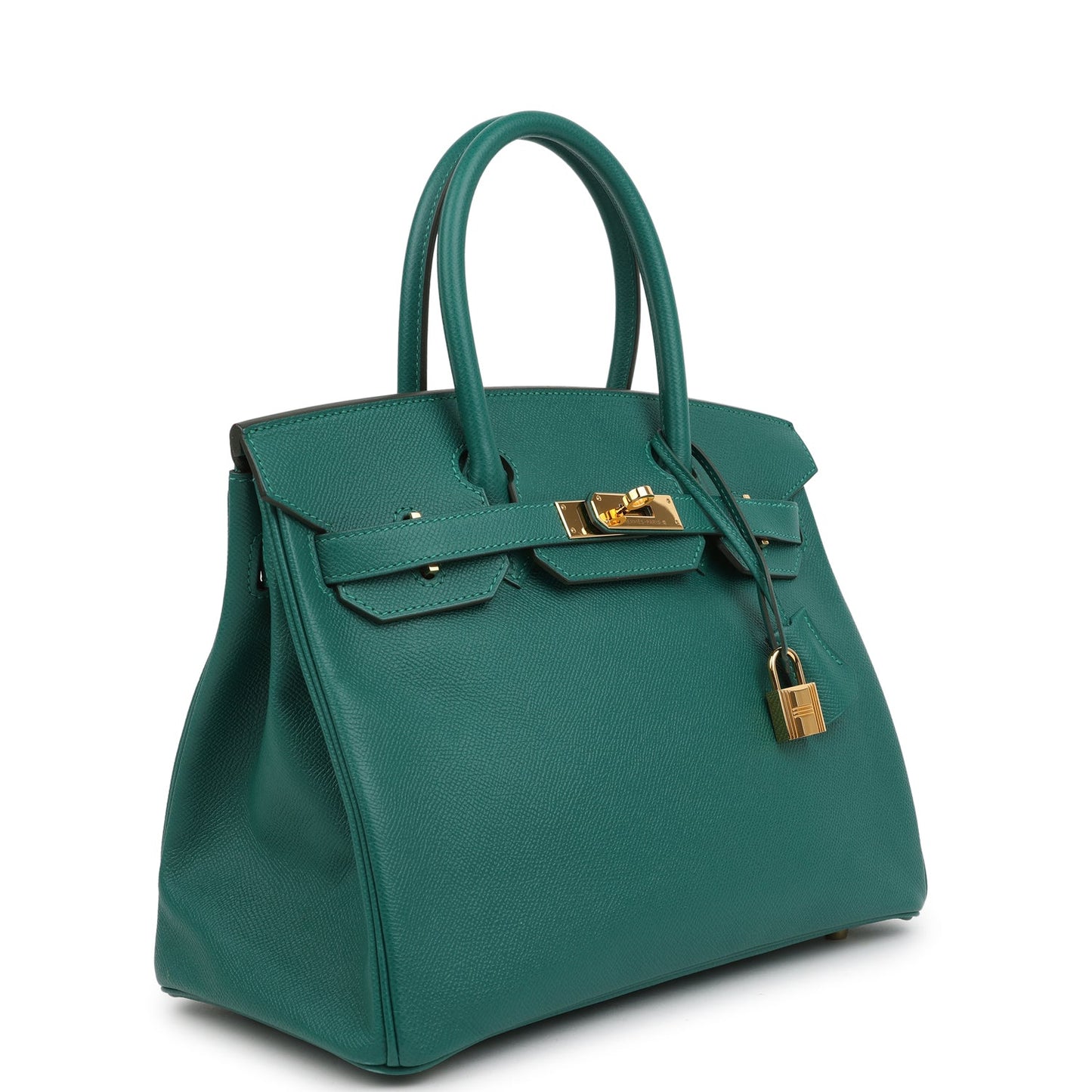 Hermes Birkin 30 Malachite Epsom Gold Hardware
