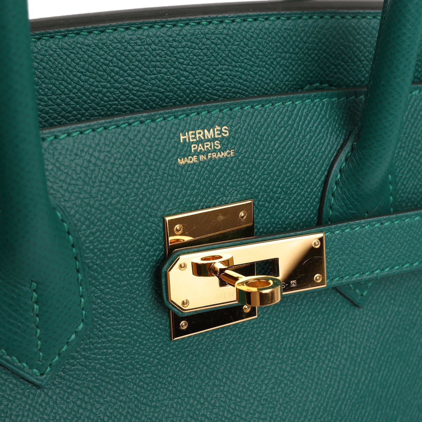 Hermes Birkin 30 Malachite Epsom Gold Hardware