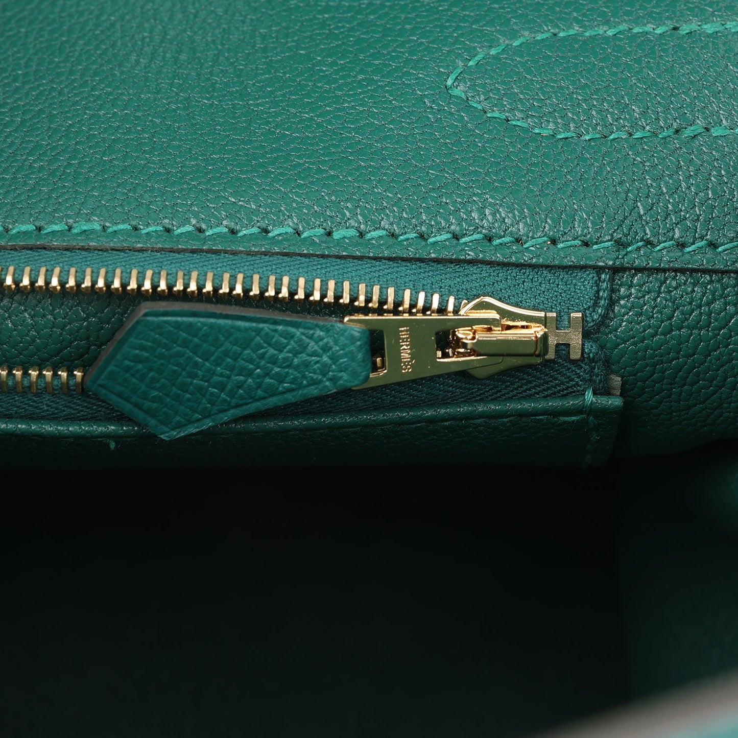 Hermes Birkin 30 Malachite Epsom Gold Hardware