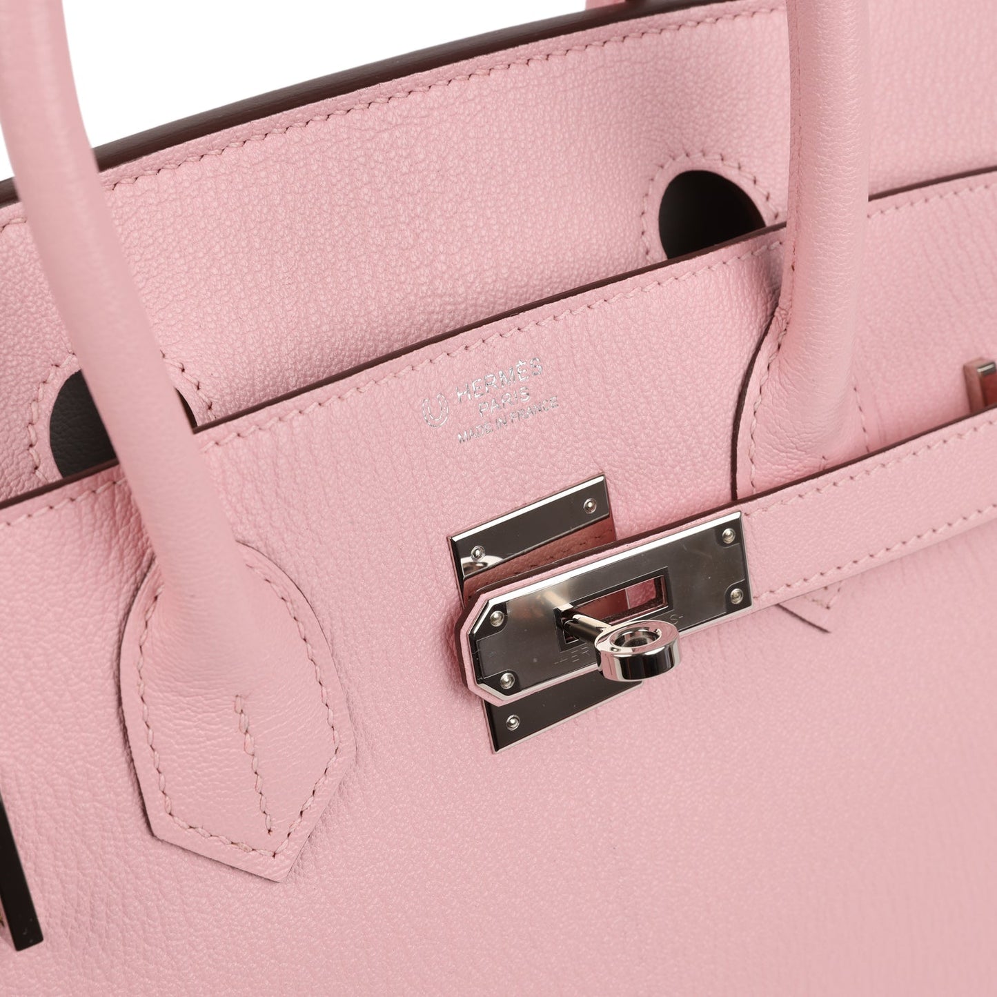 Hermes Special Order (HSS) Birkin 30 Rose Sakura Verso Chèvre Palladium Hardware