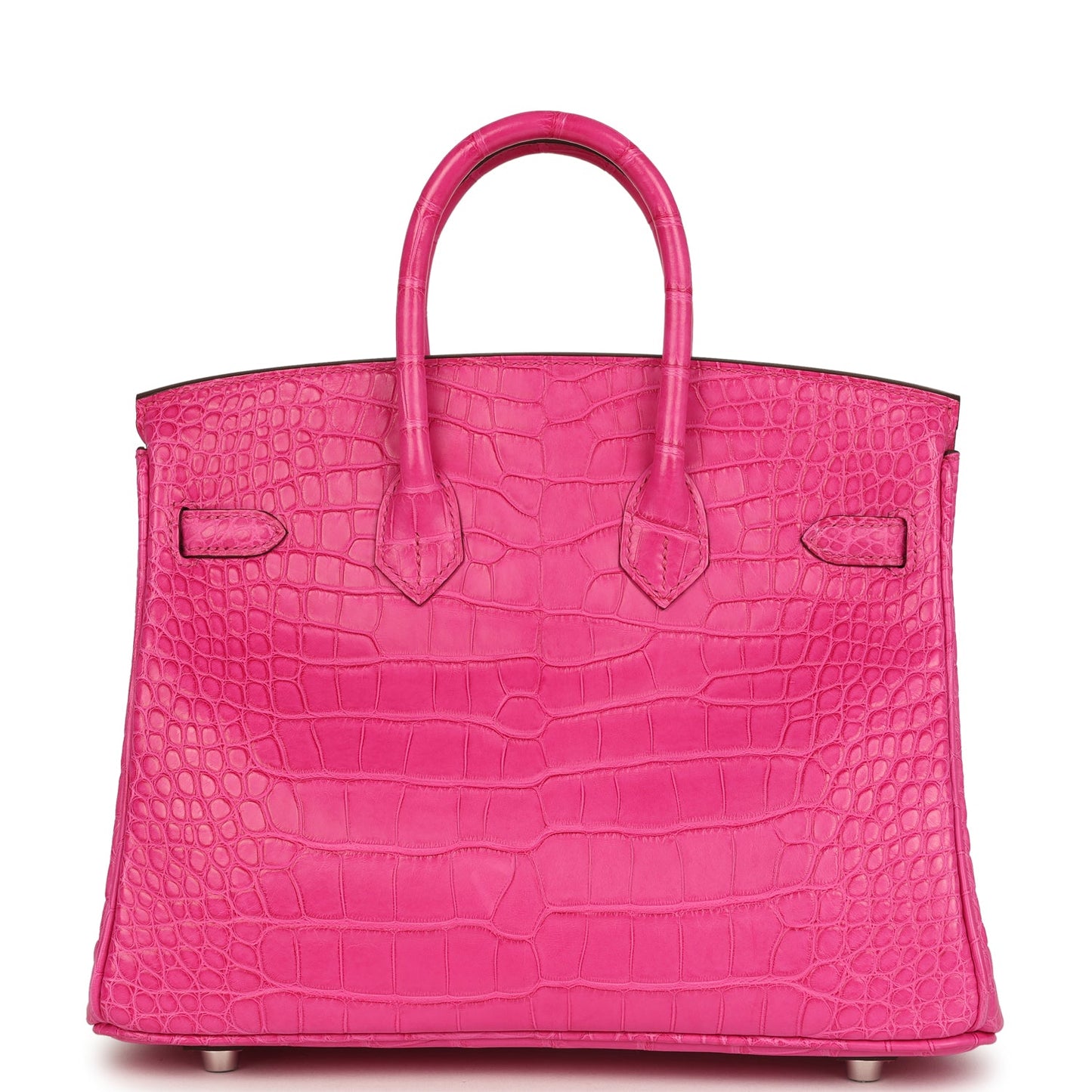 Hermes Birkin 25 Rose Shocking Matte Alligator Palladium Hardware