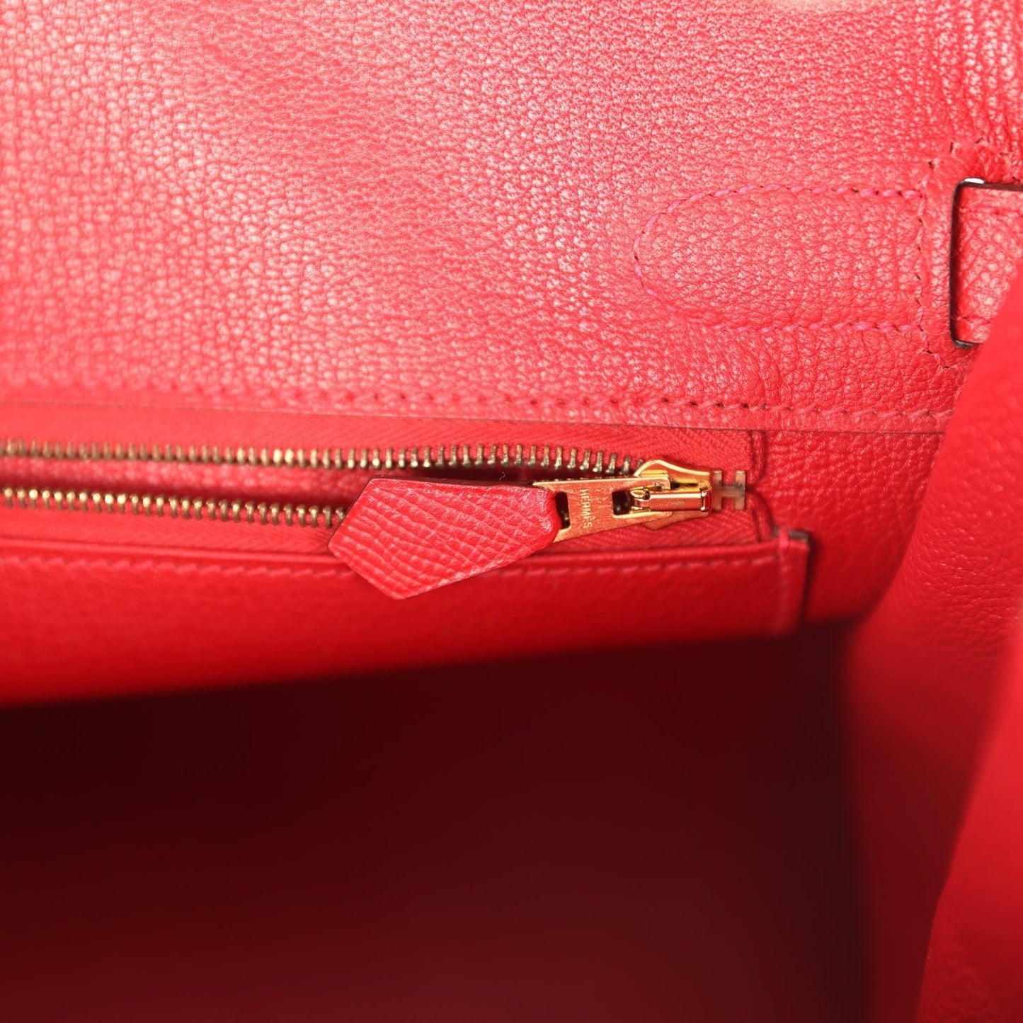 Hermes Birkin 30 Rouge Casaque Epsom Gold Hardware