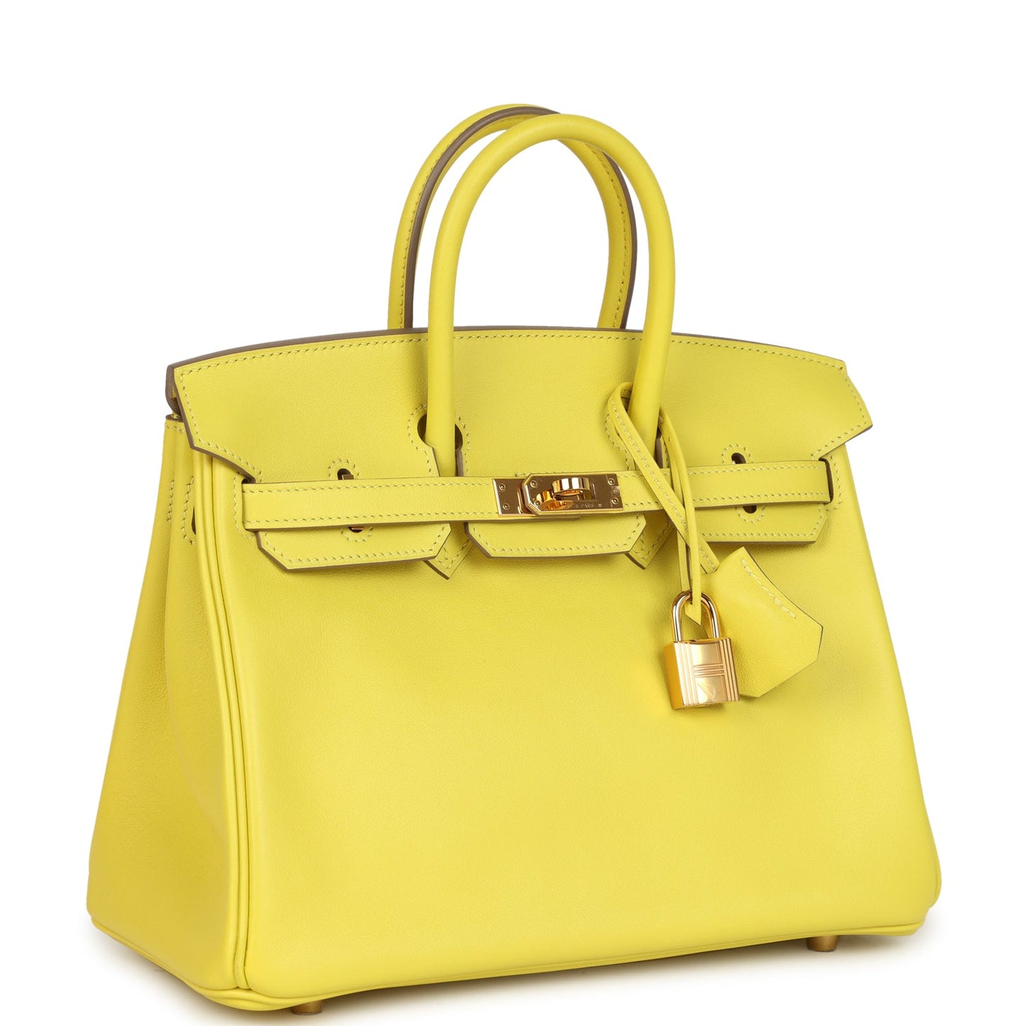 Hermes Birkin 25 Lime Swift Gold Hardware
