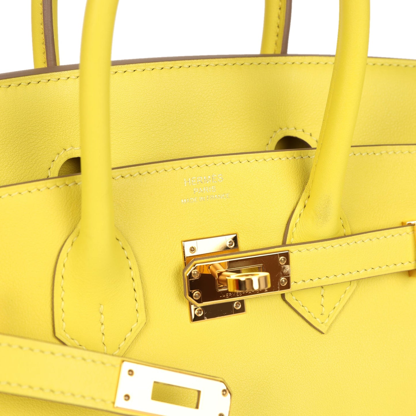 Hermes Birkin 25 Lime Swift Gold Hardware