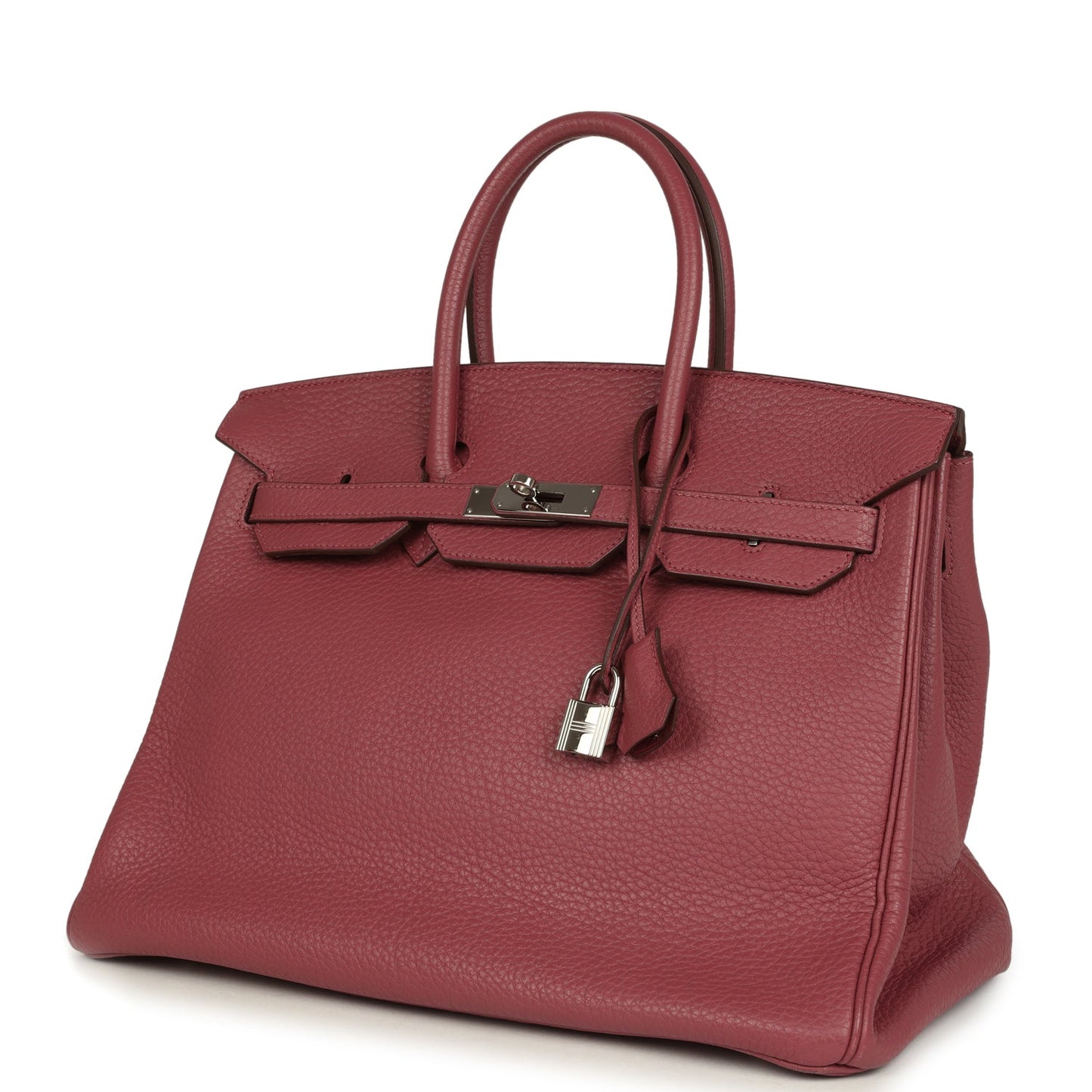 Hermes Birkin 35 Bois De Rose Fjord Palladium Hardware