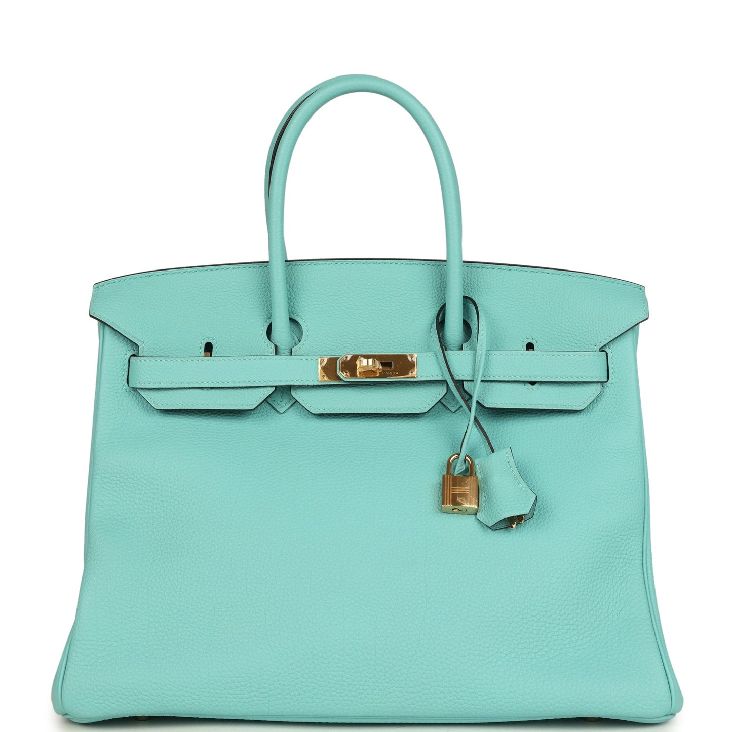 Hermes Birkin 35 Bleu Atoll Togo Gold Hardware