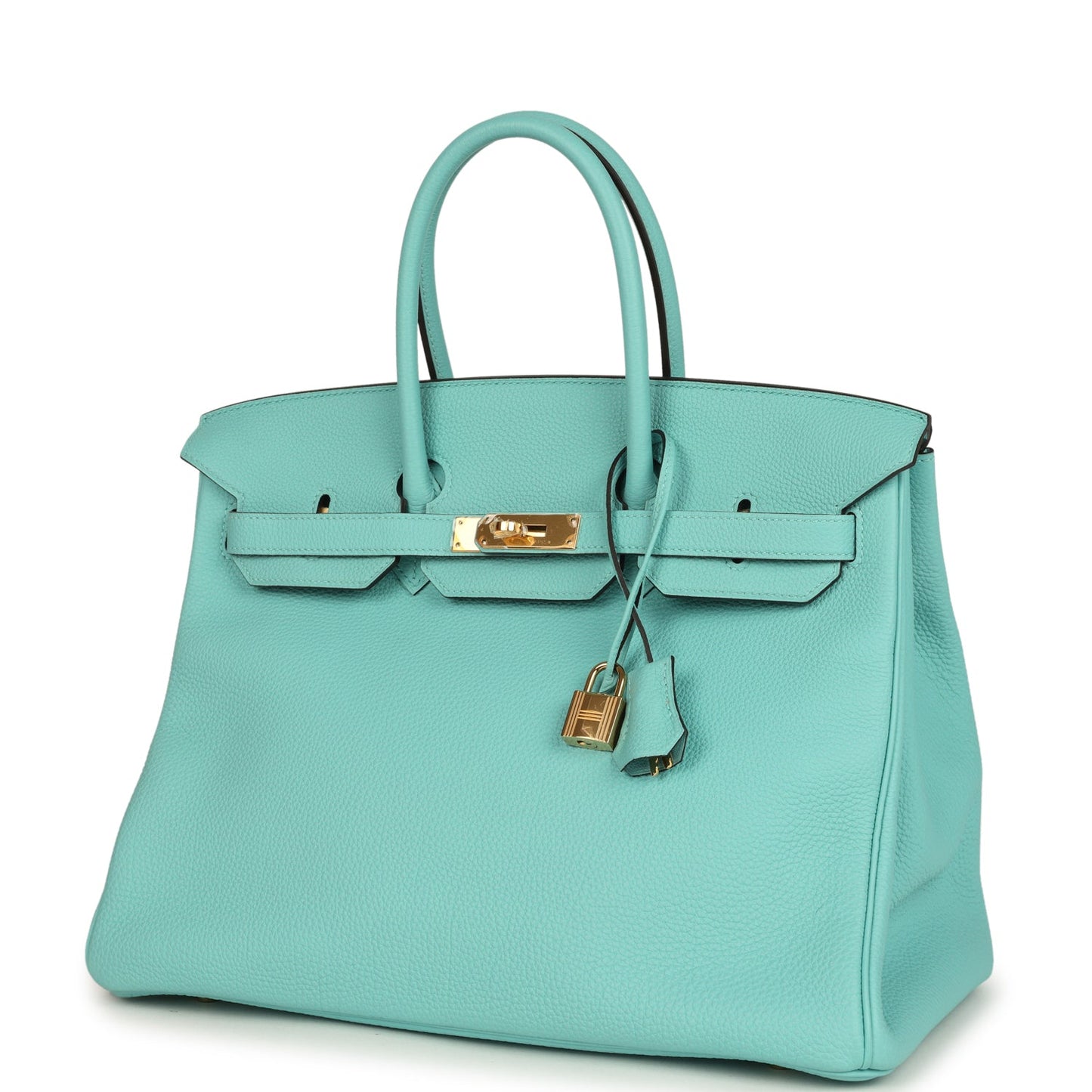 Hermes Birkin 35 Bleu Atoll Togo Gold Hardware