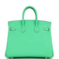 Hermes Birkin 25 Vert Comics Swift Palladium Hardware