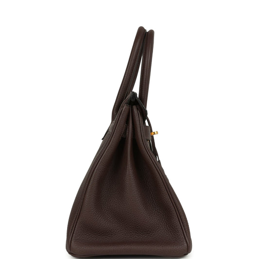 Hermes Birkin 30 Chocolate Togo Gold Hardware
