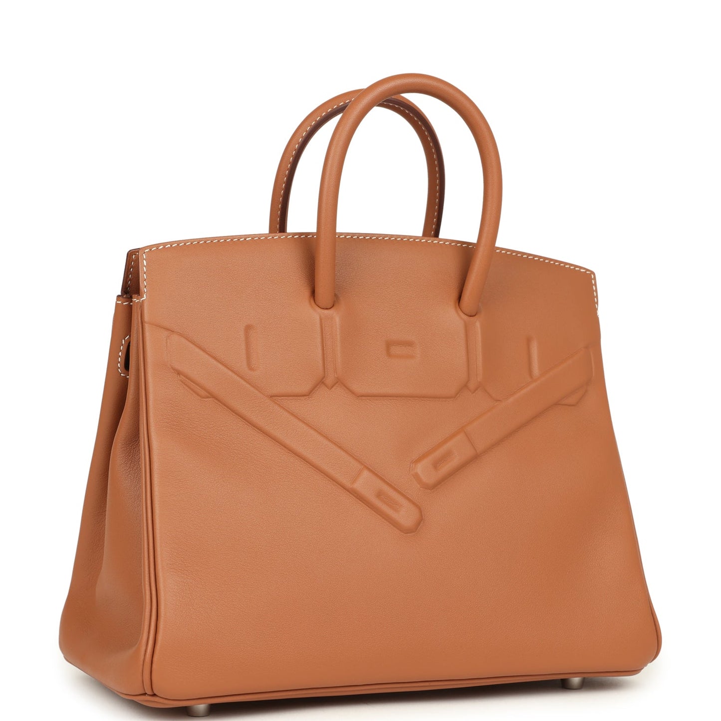 Hermes Birkin Shadow 25 Gold Swift Palladium Hardware