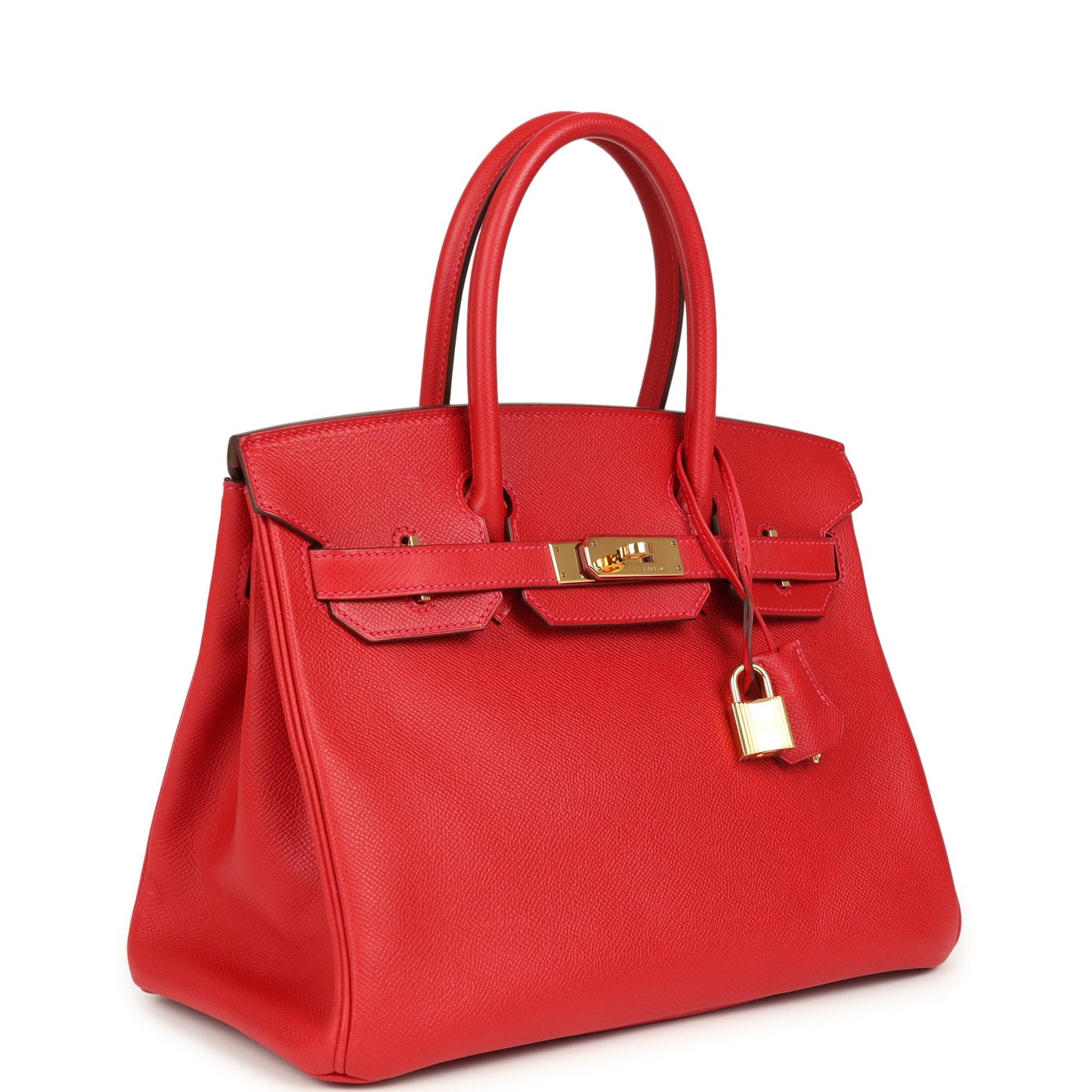 Hermes Birkin 30 Rouge Casaque Epsom Gold Hardware