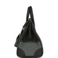 Hermes Birkin 25 Cargo Vert Mangrove Toile Goeland and Black Swift Palladium Hardware