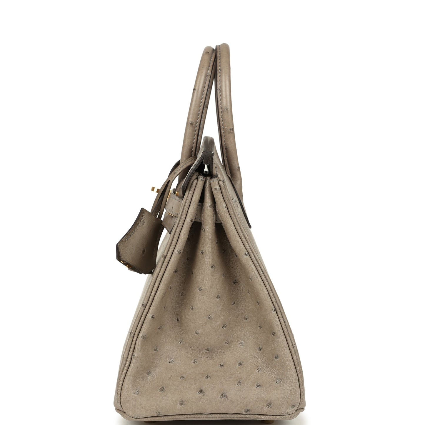 Hermes Birkin 25 Gris Tourterelle Ostrich Gold Hardware